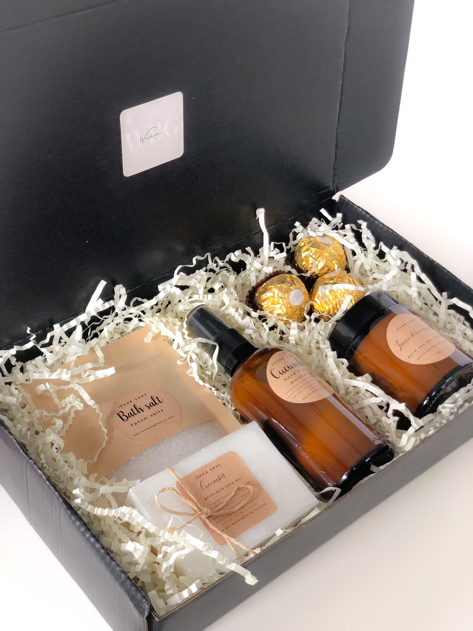 Zest box, natural gift box, beautiful candles, pamper gift NZ