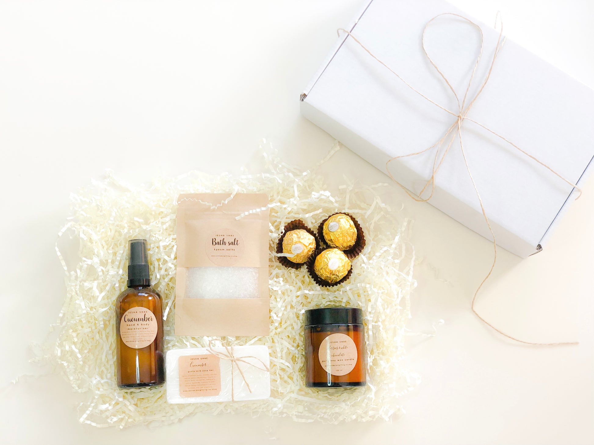 Bliss box, natural gift box, beautiful candles, pamper gift NZ