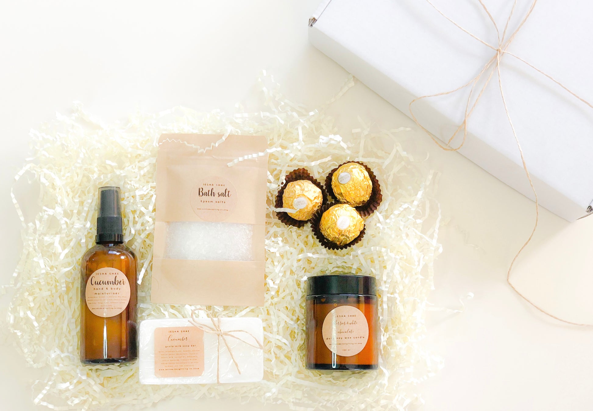 Bliss box, natural gift box, beautiful candles, pamper gift NZ